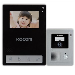 조이키넷:코콤 인터폰 비디오폰 KCV-434 / KC-C60 블랙 아날로그